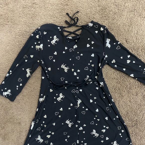 Girls Justice Unicorn /Hearts Dress size 8/10 - Picture 13 of 13